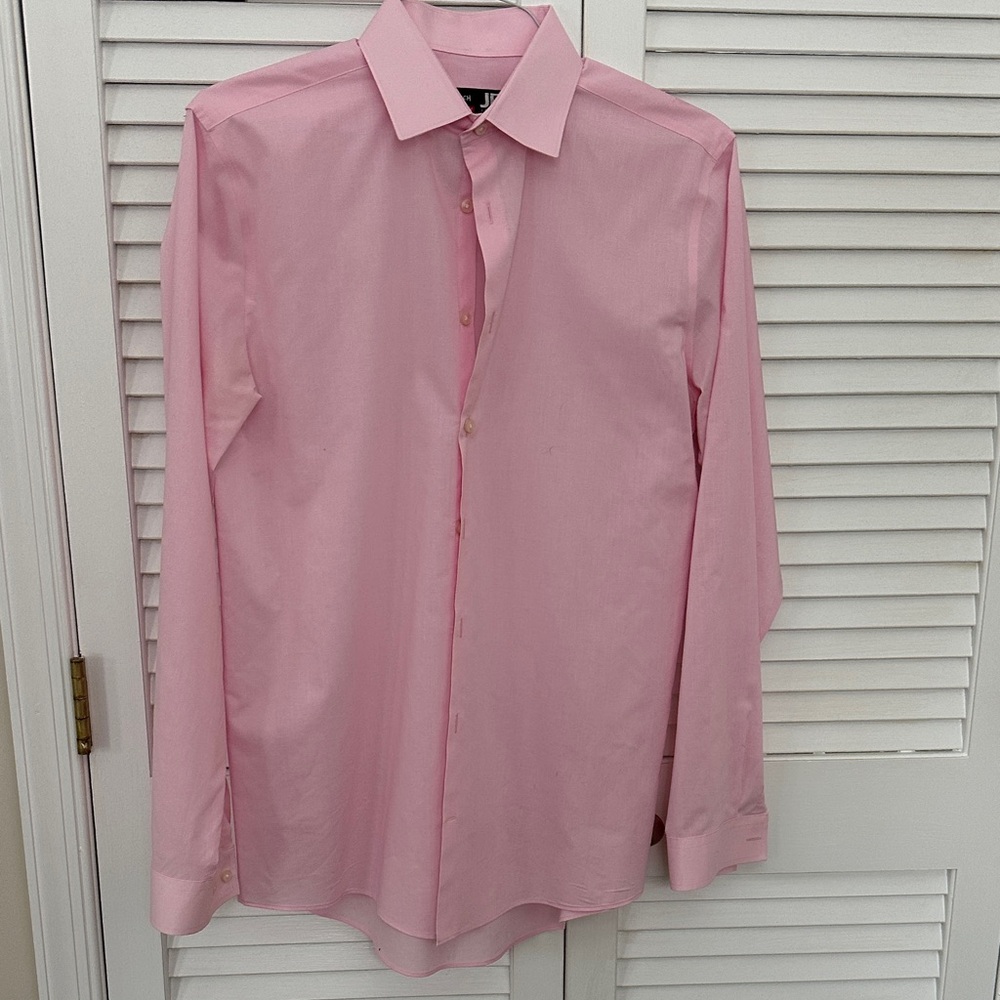 J.Ferrar Men’s Light Pink Dress Shirt